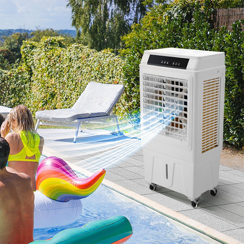 Large 3100 CFM Portable Evaporative Swamp Air Cooler With Timer, 9 GAL (98410726) - SAKSBY.com - Air Cooler - SAKSBY.com