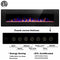 Large 68'' Electric Recessed Wall Mounted In-Wall Fireplace Heater, 1500W (94824260) - SAKSBY.com - Specifications View