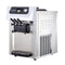 Large Double Hopper Commercial Soft Serve Ice Cream Maker Machine W/ 3 Flavors, 18-28 L/H (98371425) - SAKSBY.com - Commercial Slush Machine - SAKSBY.com
