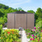 Large Heavy Duty Outdoor Metal Garden Tools Storage Utility Shed W/ Lockable Door, 8x10' - SAKSBY.com - Side View