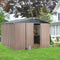 Large Heavy Duty Outdoor Metal Garden Tools Storage Utility Shed W/ Lockable Door, 8x10' (SAK72751) - Saksby Wholesale - Actual Setup
