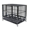 Large Heavy Duty Pet Crate Kennel Playpen W/ Tray & Wheels - SAKSBY.com - Pet Supplies - SAKSBY.com