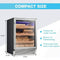 Large Intelligent Built-In Glass Door Electric Cigar Cooler Humidor Cabinet, 34" - SAKSBY.com - Cigar Humidors - SAKSBY.com