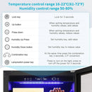 Large Intelligent Built-In Glass Door Electric Cigar Cooler Humidor Cabinet, 34" - SAKSBY.com - Cigar Humidors - SAKSBY.com