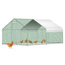 Large Metal Walk-In Backyard Chicken Coop Run Hen House Cage, (12.8 x 9.8 x 6.5)' (94231780) - SAKSBY.com - Chicken Coop - SAKSBY.com