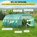 Large Outdoor Backyard Walk-In Greenhouse W/ Galvanized Frame Kit, (20 x 10 x 7)' (96874150) - SFeatures, Text View