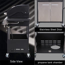 Large Outdoor BBQ Stainless Steel Propane Gas Grill With 4 Burners, 42K BTU (93564712) - SAKSBY.com -Zoom Parts View