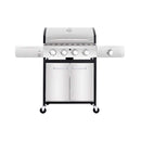 Large Outdoor BBQ Stainless Steel Propane Gas Grill With 4 Burners, 42K BTU (SAK61283) - Saksby Wholesale  - Front View