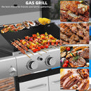 Large Outdoor BBQ Stainless Steel Propane Gas Grill With 4 Burners, 42K BTU (SAK61283) - Saksby Wholesale - Grilling Foods