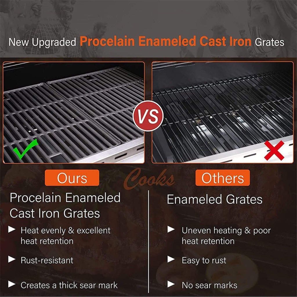 Large Outdoor BBQ Stainless Steel Propane Gas Grill With 4 Burners, 42K BTU (SAK61283) - Saksby Wholesale - Newly Upgraded