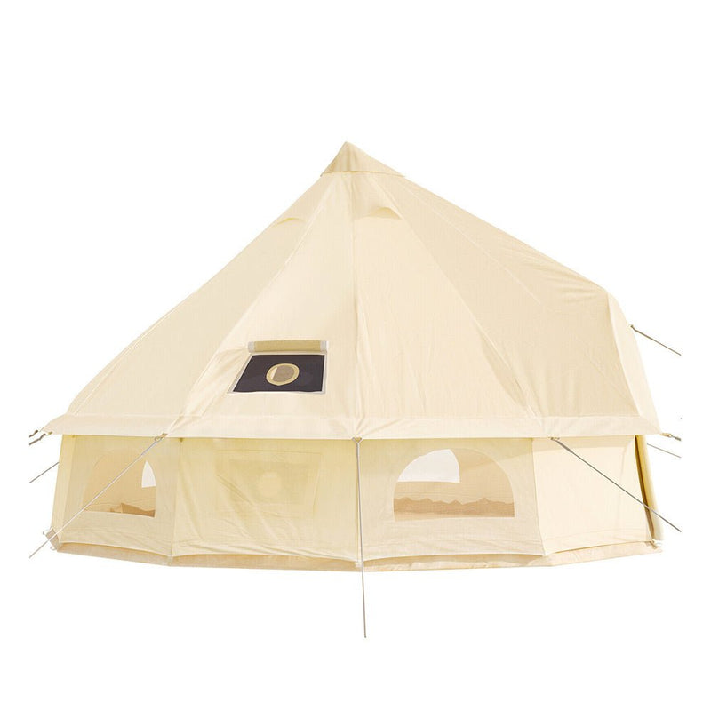 Large Outdoor Glamping Yurt Teepee Canvas Camping Bell Tent W/ Stove Jack, 20FT - SAKSBY.com - Yurt Tent - SAKSBY.com