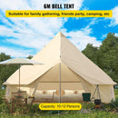 Large Outdoor Glamping Yurt Teepee Canvas Camping Bell Tent W/ Stove Jack, 20FT - SAKSBY.com - Yurt Tent - SAKSBY.com