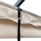 [10x13FT] Large Outdoor Patio Pergola With Canopy & Retractable Sun Shades, Beige (SAK51842) - Saksby Wholesale - Parts View