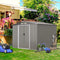 Premium Outdoor Steel Tool Storage Garden Backyard Shed, 8x6' (SAK74185) - Saksby Wholesale - Front Left Lifestyle View