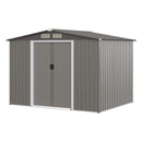 Premium Outdoor Steel Tool Storage Garden Backyard Shed, 8x6' (SAK74185) - Saksby Wholesale - Front Left View