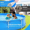 Large Round Above Ground Swimming Pool With Pool Cover, 12FT (SAK53722) - Saksby Wholesale - Iron Pipes Details