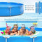 Large Round Above Ground Swimming Pool With Pool Cover, 12FT (SAK53722) - Saksby Wholesale - Mesh Structure