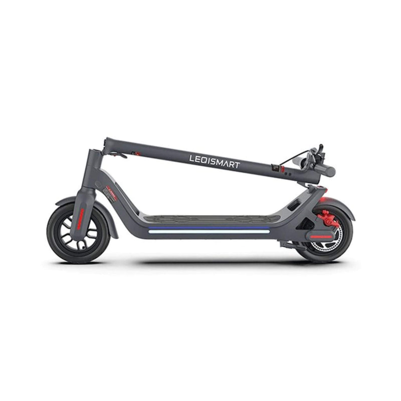 Leqismart A8 36V/10.4Ah Portable Folding Electric Scooter, 350W (SAK97324) - Saksby Wholesale - Black Folded Details