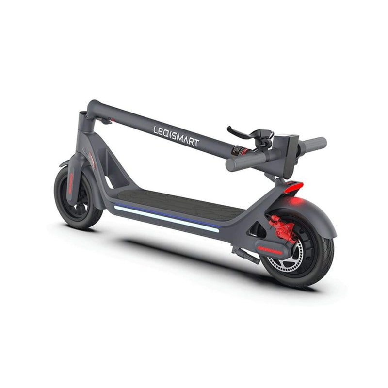Leqismart A8 36V/10.4Ah Portable Folding Electric Scooter, 350W (SAK97324) - Saksby Wholesale - Black Folded Details