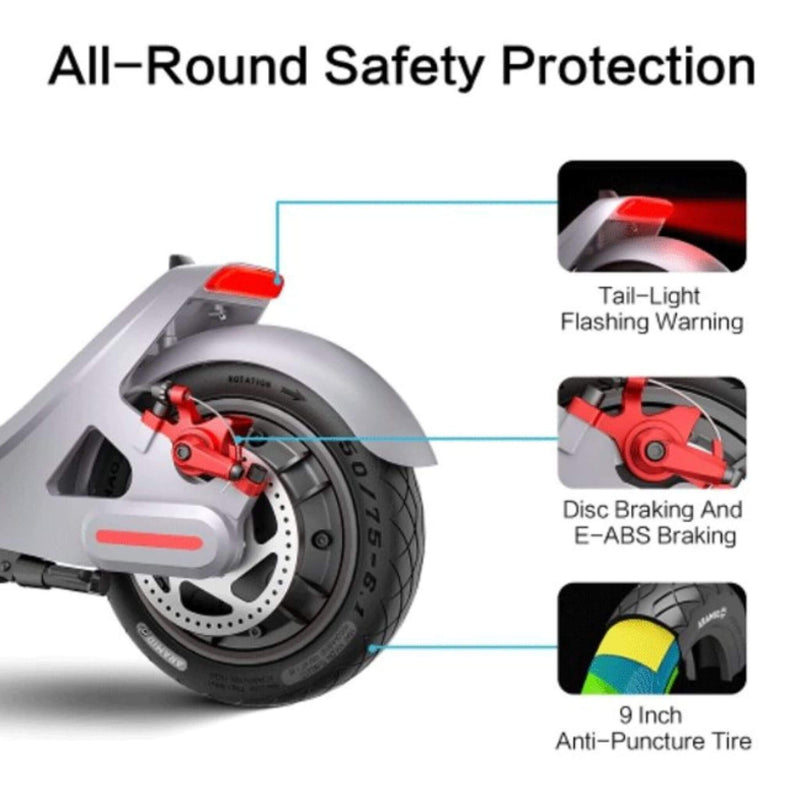 Leqismart A8 36V/10.4Ah Portable Folding Electric Scooter, 350W (SAK97324) - Saksby Wholesale - Safety Protection Details
