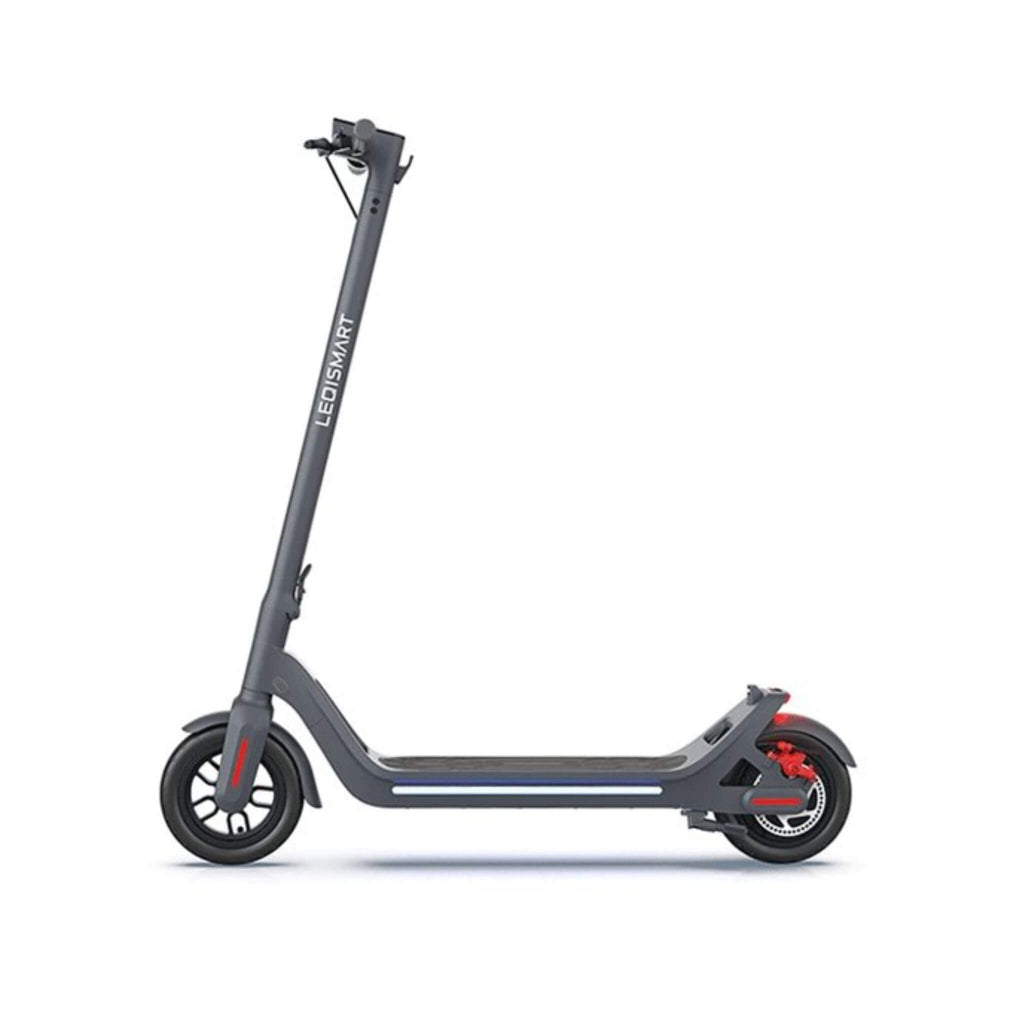 Leqismart A8 36V/10.4Ah Portable Folding Electric Scooter, 350W (SAK97324) - Saksby Wholesale - Side VIew Black Color