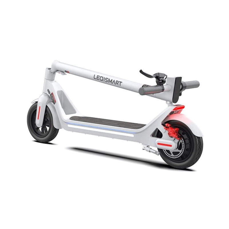 Leqismart A8 36V/10.4Ah Portable Folding Electric Scooter, 350W (SAK97324) - Saksby Wholesale - Side View Folded