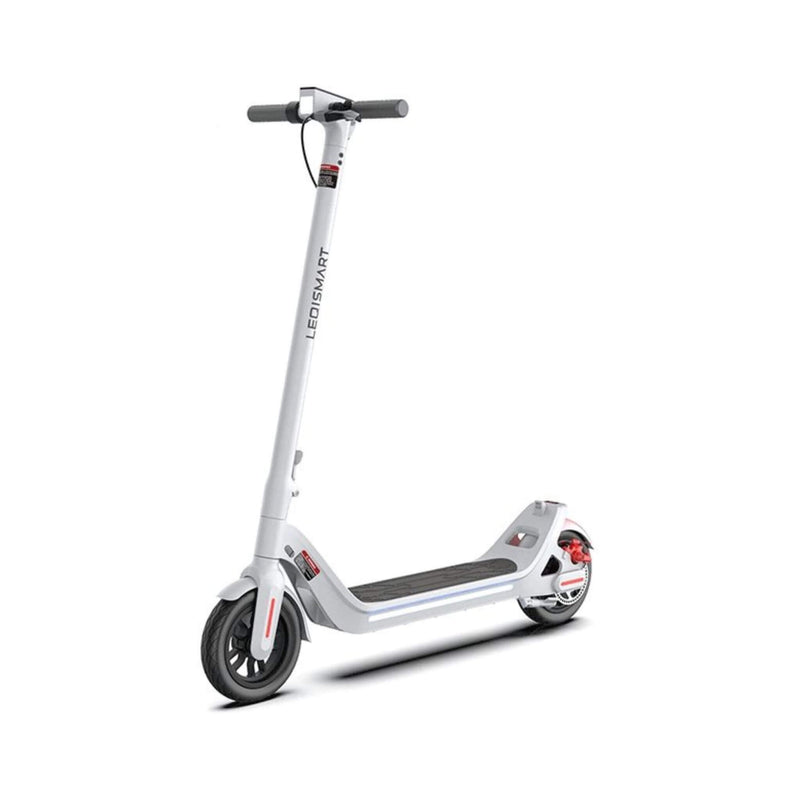 Leqismart A8 36V/10.4Ah Portable Folding Electric Scooter, 350W (SAK97324) - Saksby Wholesale - White Side View