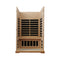 Luxury 2-Person Hemlock Wood FAR Infrared Sauna Room W/ Glass Door, 1750W (SAK81525) - Saksby Wholesale - Inside View