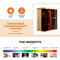 Luxury 2-Person Low EMF FAR Infrared Heat Wood Home Personal Spa Sauna W/ Panoramic Tempered Glass, 2000W (SAK27481) - Saksby Wholesale - Benefits Details