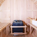 Luxury Outdoor 6-Person Personal Exterior Patio Wooden Barrel Steam Sauna Room With LCD Display & Reading Lamp (96157483) - SAKSBY.com - Saunas - SAKSBY.com