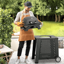 MASTER COOK 2-In-1 Portable Outdoor Propane BBQ Grill With Stand, 12K BTU - SAKSBY.com - BBQ Grills - SAKSBY.com