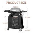 MASTER COOK 2-In-1 Portable Outdoor Propane BBQ Grill With Stand, 12K BTU - SAKSBY.com - BBQ Grills - SAKSBY.com