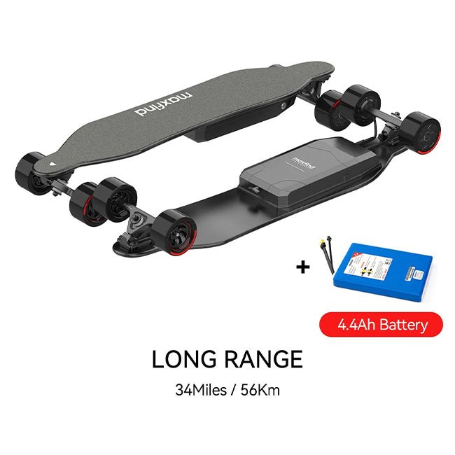 MAXFIND Max4 Pro 36V/4.4Ah 750W Electric Motorized Longboard Skateboard, 38" (93701490) - SAKSBY.com - Side View
