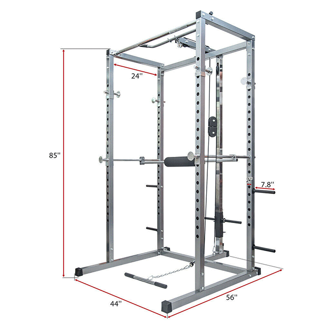 MERAX Multi Functional Olympic Power Squat Rack Cage For Home