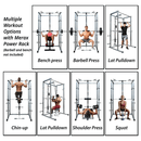 MERAX Multi-Functional Olympic Power Squat Rack Cage - For Home & Gym - SAKSBY.com - Weight Lifting Comparison View