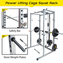 MERAX Multi-Functional Olympic Power Squat Rack Cage - For Home & Gym - SAKSBY.com - Weight Lifting Zoom Parts View
