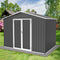 Metal garden sheds 6ftx8ft outdoor storage sheds Grey - SAKSBY.com - Sheds, Garages & Carports - SAKSBY.com