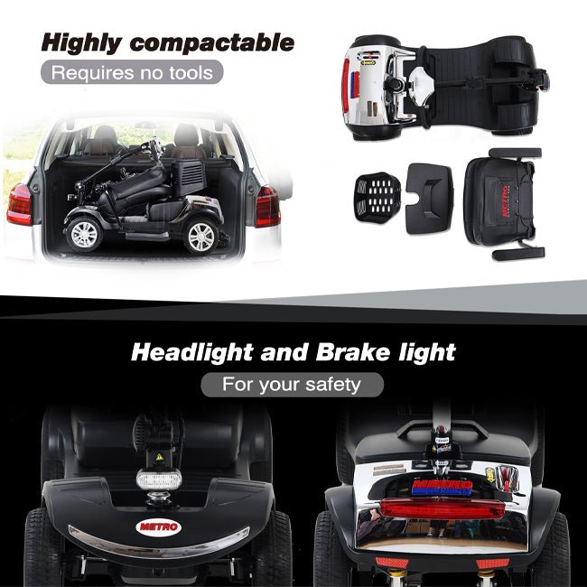 METRO MOBILITY M1 24V/12AH Electric Mobility Handicap Scooter - SAKSBY.com - Mobility Scooters - SAKSBY.com