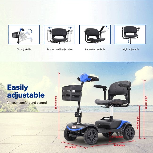 METRO MOBILITY M1 Lite Electric Mobility Handicap Scooter - SAKSBY.com - Mobility Scooters - SAKSBY.com