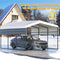 MLC Heavy Duty Prefab Multi-Use Carport Canopy With Galvanized Steel Roof, 10x15FT (93841572) - SAKSBY.com - Sheds, Garages & Carports - SAKSBY.com
