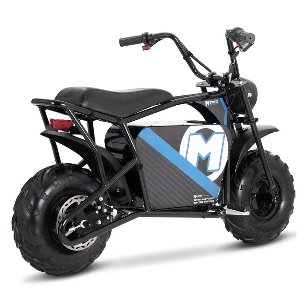 MOTOTEC 1000W 48V/12AH Electric Powered Mini Bike, Black (96372584) - SAKSBY.com - Motorcycles & Scooters - SAKSBY.com