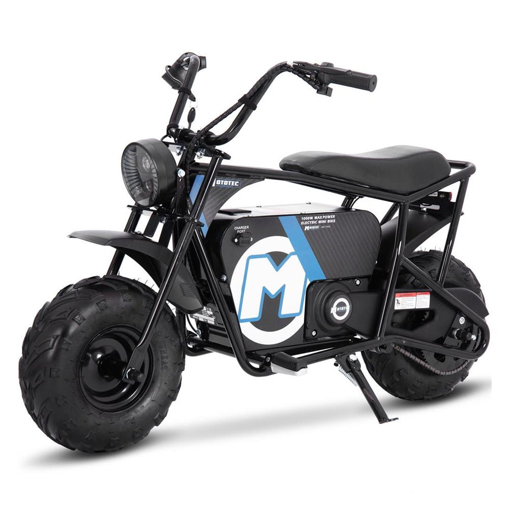 MOTOTEC 1000W 48V/12AH Electric Powered Mini Bike, Black (96372584) - SAKSBY.com - Motorcycles & Scooters - SAKSBY.com