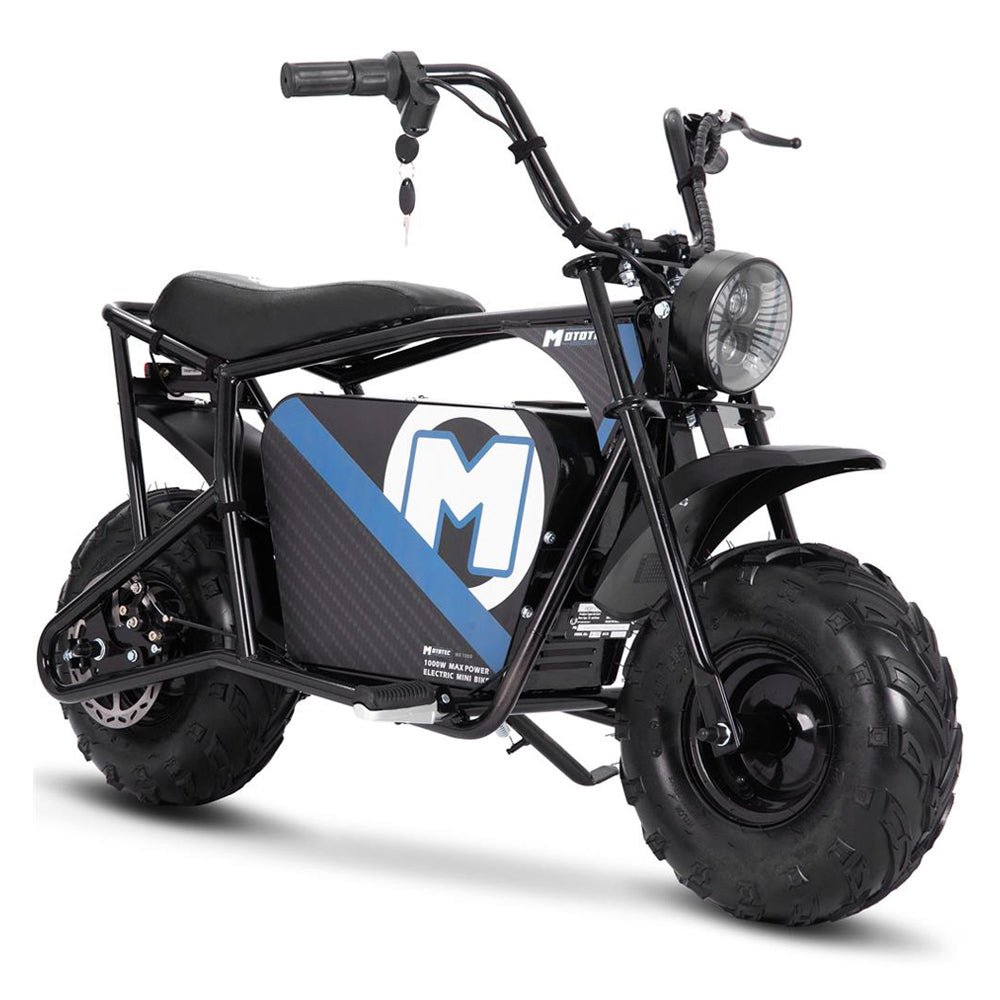 MOTOTEC 1000W 48V/12AH Electric Powered Mini Bike, Black (96372584) - SAKSBY.com - Motorcycles & Scooters - SAKSBY.com