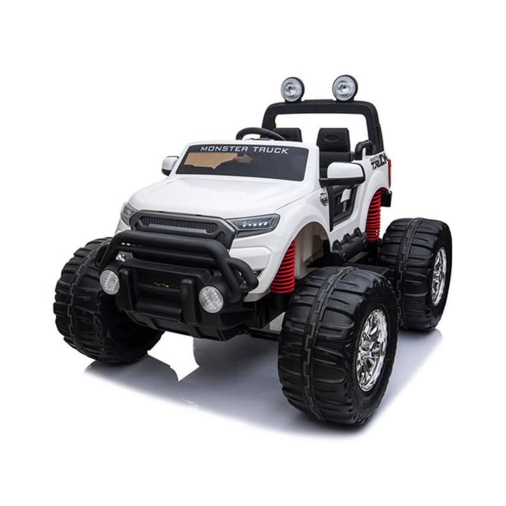 MotoTec 2.4GHZ 12V 180W 4X4 Ride-On Monster Truck (SAK46013) - Saksby Wholesale - Side Front View