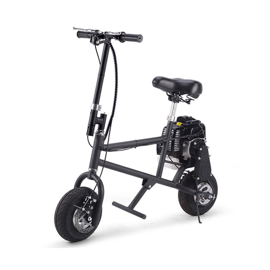MotoTec 49CC 2-Stroke Air Cooled Mini Gas Powered Bike - Saksby Wholesale - Front Left View
