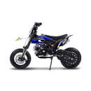 MotoTec Hooligan 60CC 4-Stroke Gas Dirt Bike Black - Saksby Wholesale - Side Left View