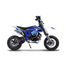 MotoTec Hooligan 60CC 4-Stroke Gas Dirt Bike Blue - Saksby Wholesale - Side Right View