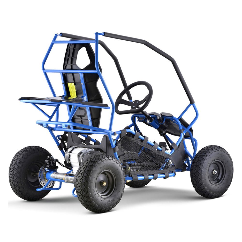 MOTOTEC Maverick 36V/36AH Blue Electric Motorized Go Kart, 1000W (95368142) - SAKSBY.com - ATVs & UTVs - SAKSBY.com