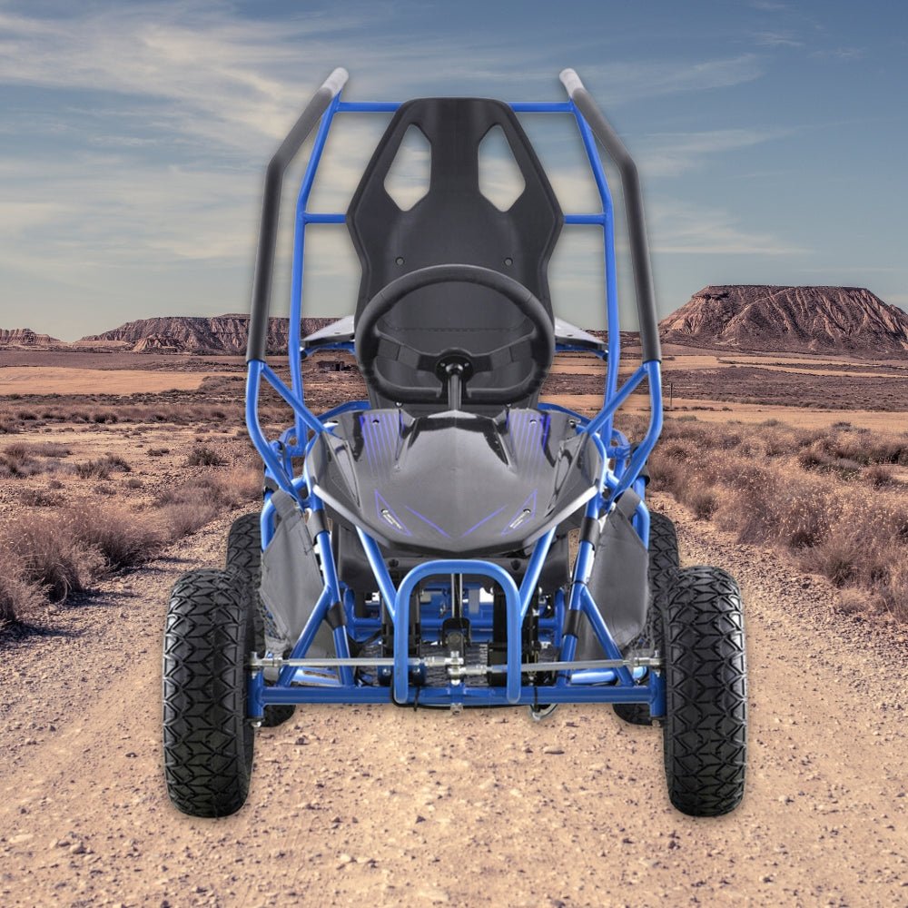 MOTOTEC Maverick 36V/36AH Blue Electric Motorized Go Kart, 1000W (95368142) - SAKSBY.com - ATVs & UTVs - SAKSBY.com