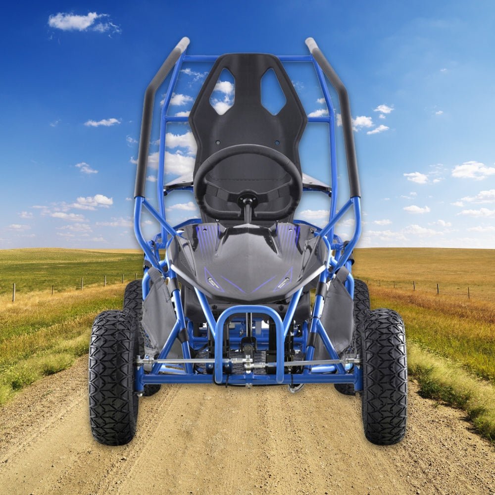 MOTOTEC Maverick 36V/36AH Blue Electric Motorized Go Kart, 1000W (95368142) - SAKSBY.com - ATVs & UTVs - SAKSBY.com